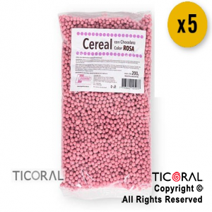 CEREAL CHOCOLATE COLOR ROSA  X 5 paquetes X200GR ARGENFRUT